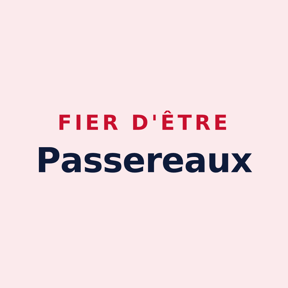 Magnet « Fier d'être Passereaux » — design pour Le Pas