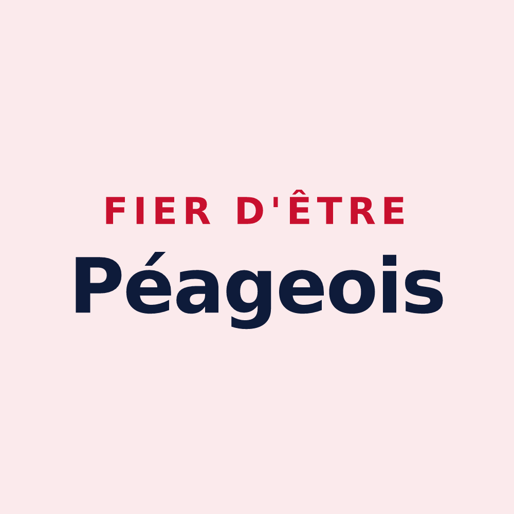 Magnet « Fier d'être Péageois » — design pour Le Péage-de-Roussillon