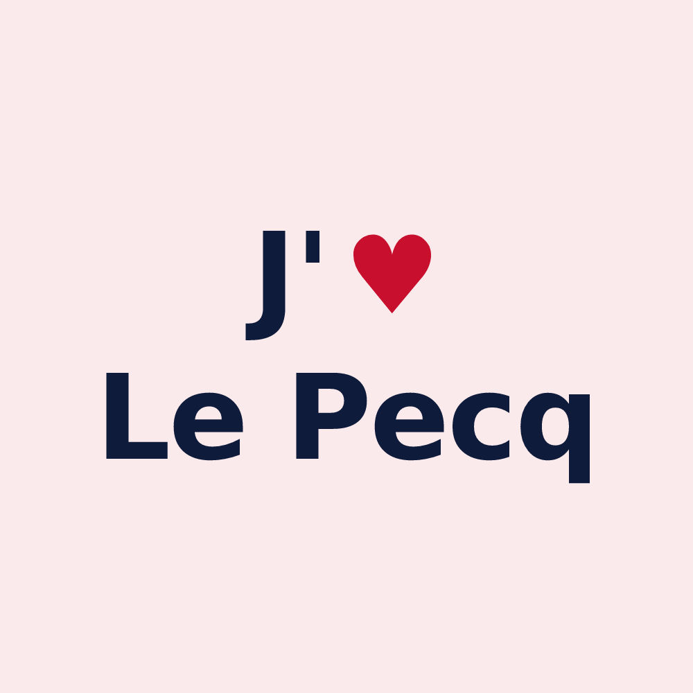 Magnet personnalisé Le Pecq — design J'aime Le Pecq