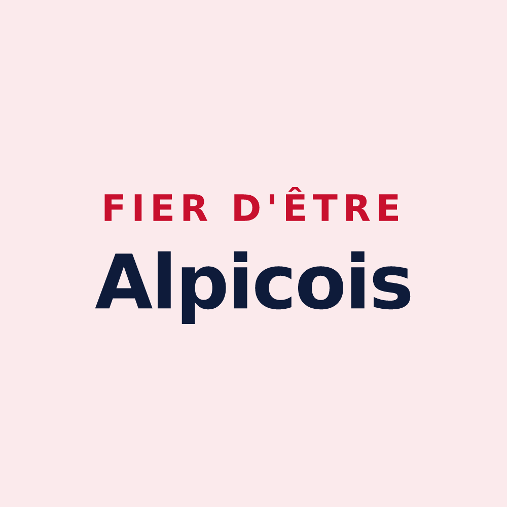 Magnet « Fier d'être Alpicois » — design pour Le Pecq