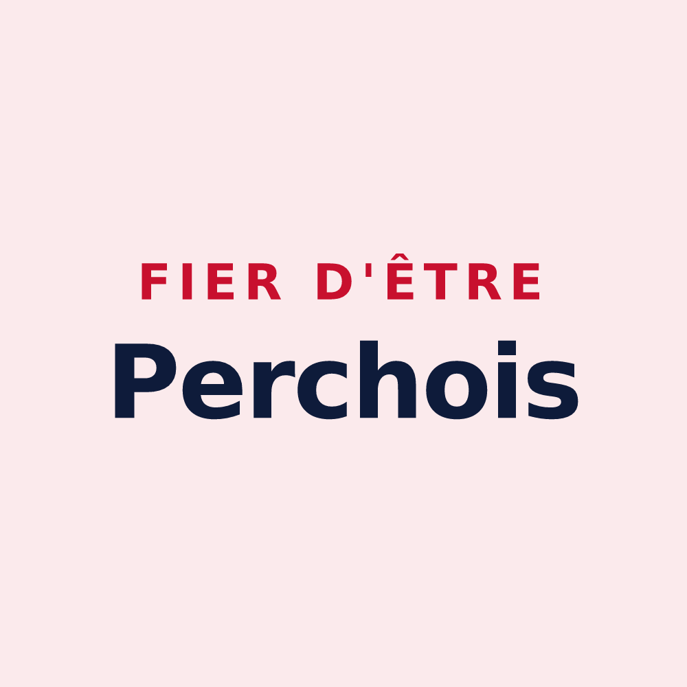 Magnet « Fier d'être Perchois » — design pour Le Perchay