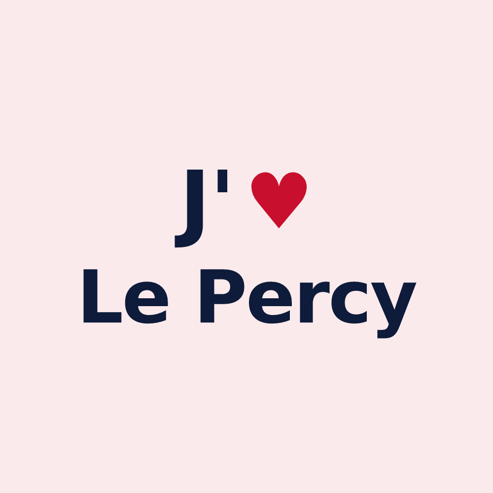 Magnet personnalisé Le Percy — design J'aime Le Percy