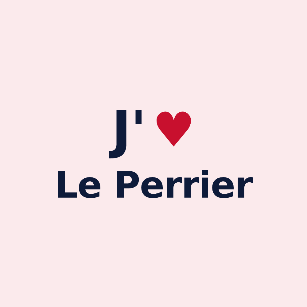 Magnet personnalisé Le Perrier — design J'aime Le Perrier