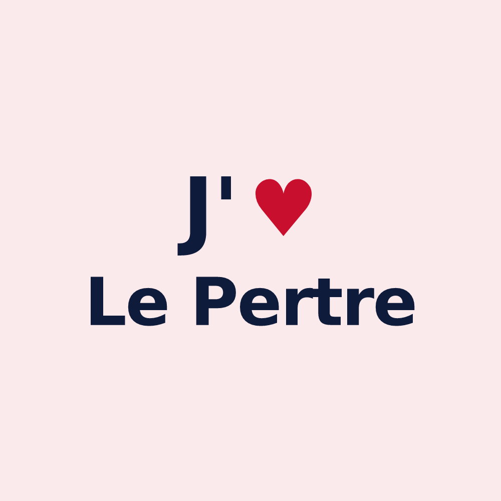 Magnet personnalisé Le Pertre — design J'aime Le Pertre