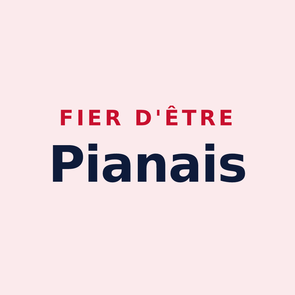 Magnet « Fier d'être Pianais » — design pour Le Pian-sur-Garonne