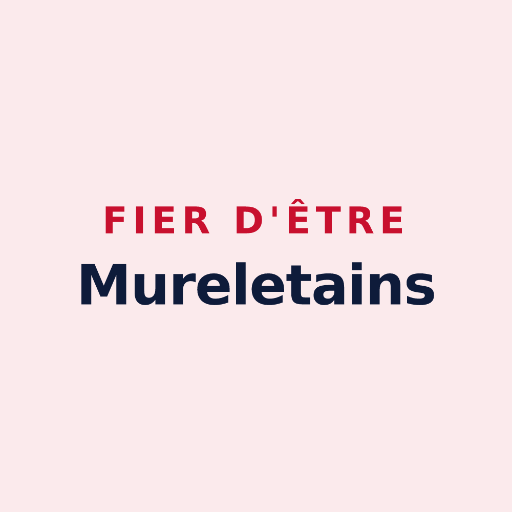 Magnet « Fier d'être Mureletains » — design pour Le Pin-Murelet
