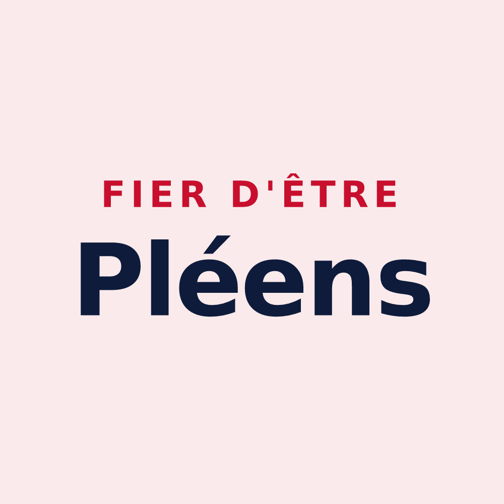 Magnet « Fier d'être Pléens » — design pour Le Pla