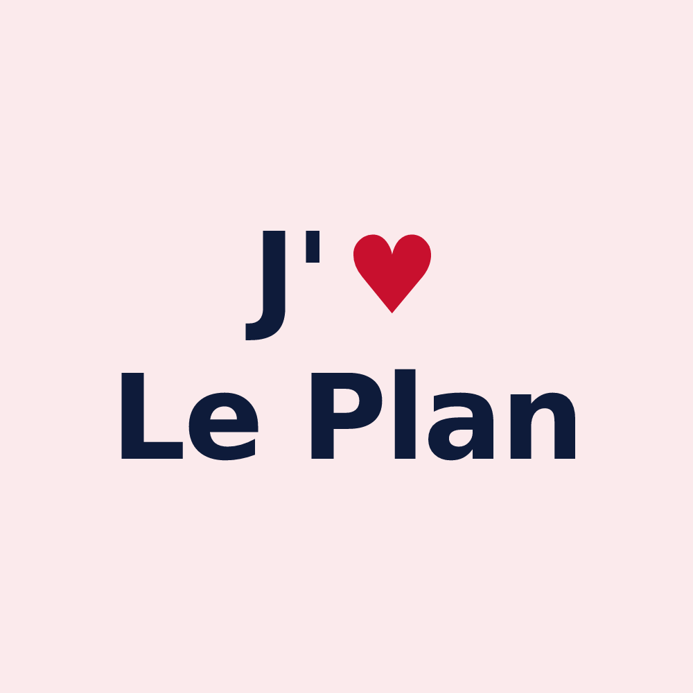 Magnet personnalisé Le Plan — design J'aime Le Plan
