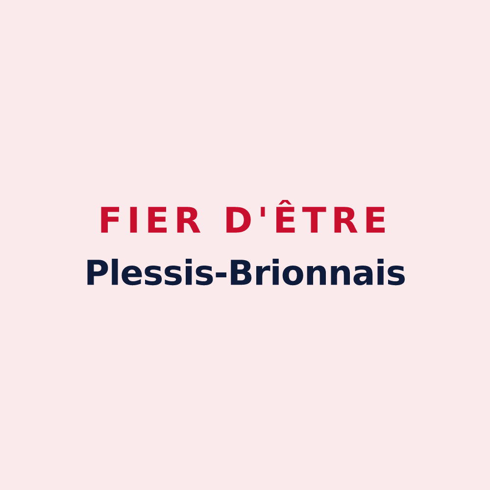 Magnet « Fier d'être Plessis-Brionnais » — design pour Le Plessis-Brion