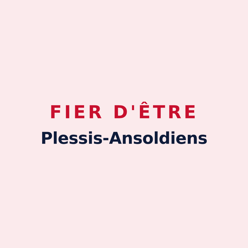 Magnet « Fier d'être Plessis-Ansoldiens » — design pour Le Plessis-Feu-Aussoux