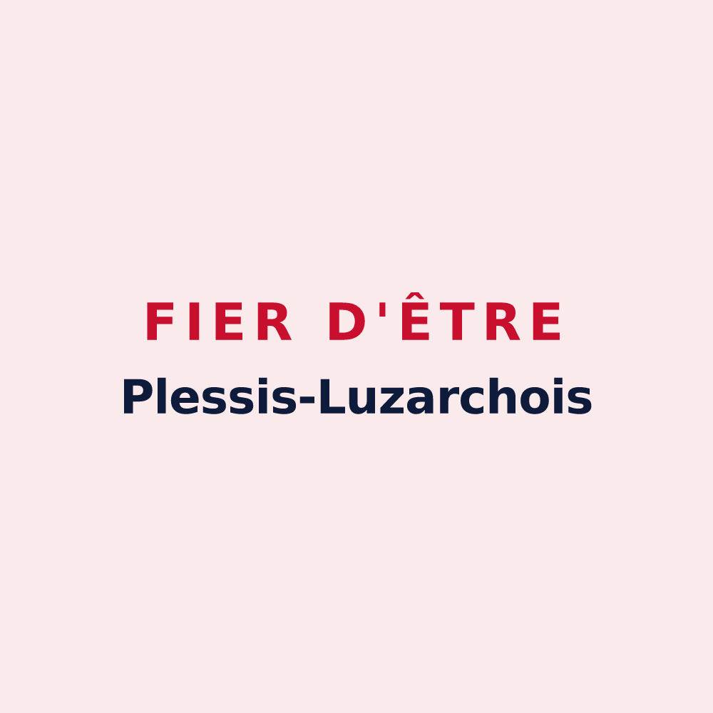 Magnet « Fier d'être Plessis-Luzarchois » — design pour Le Plessis-Luzarches