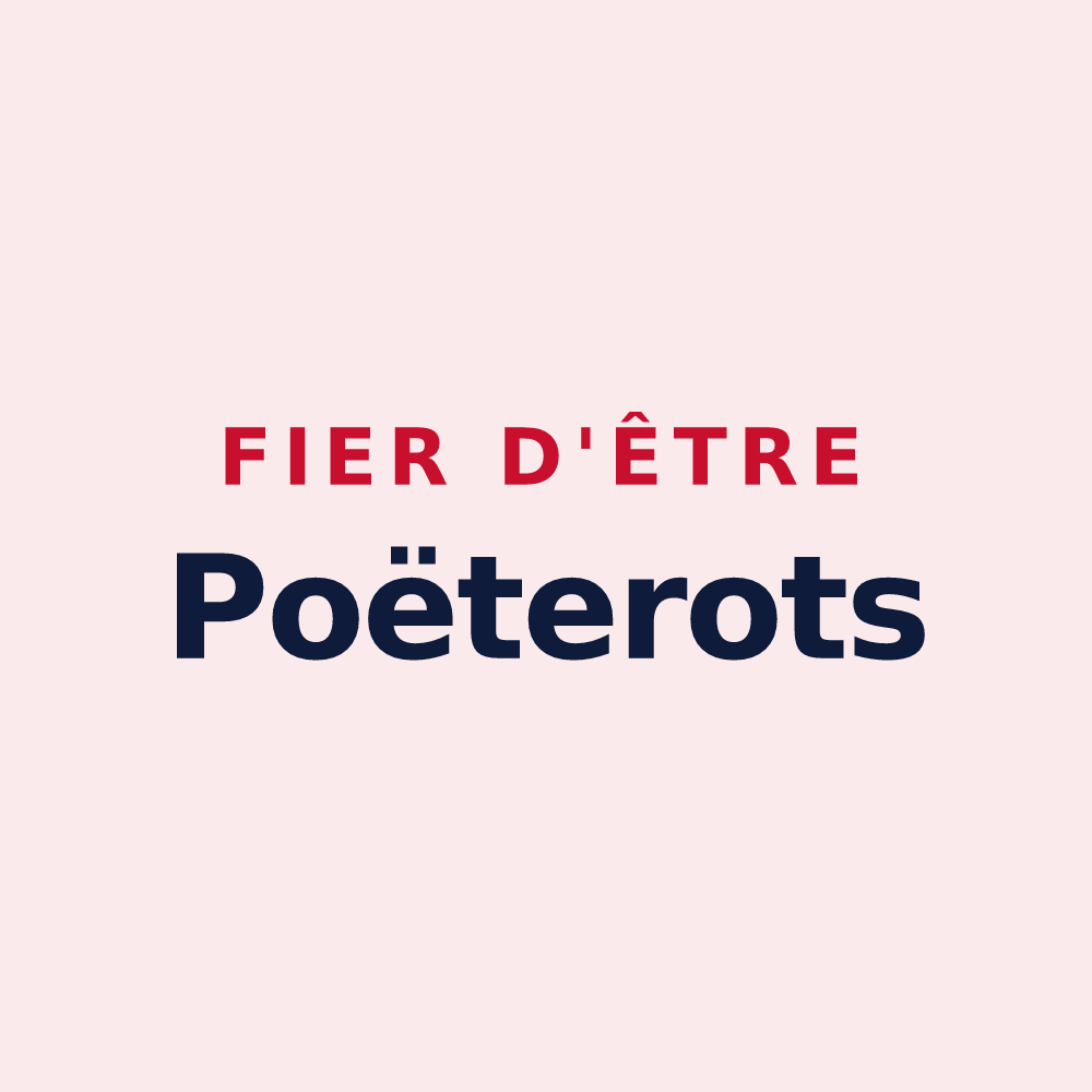 Magnet « Fier d'être Poëterots » — design pour Le Poët-Célard