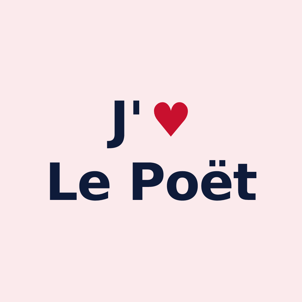 Magnet personnalisé Le Poët — design J'aime Le Poët