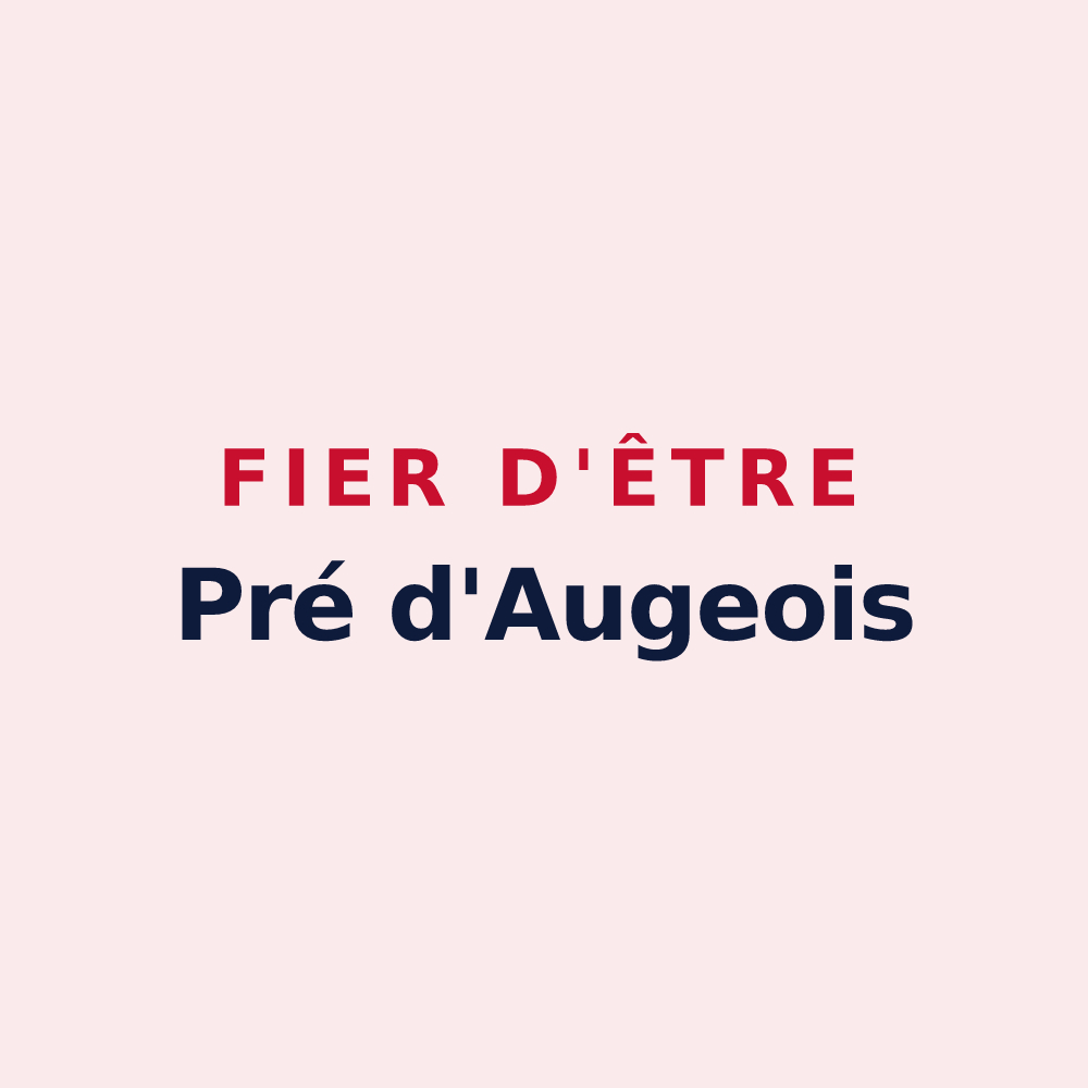 Magnet « Fier d'être Pré d'Augeois » — design pour Le Pré-d'Auge