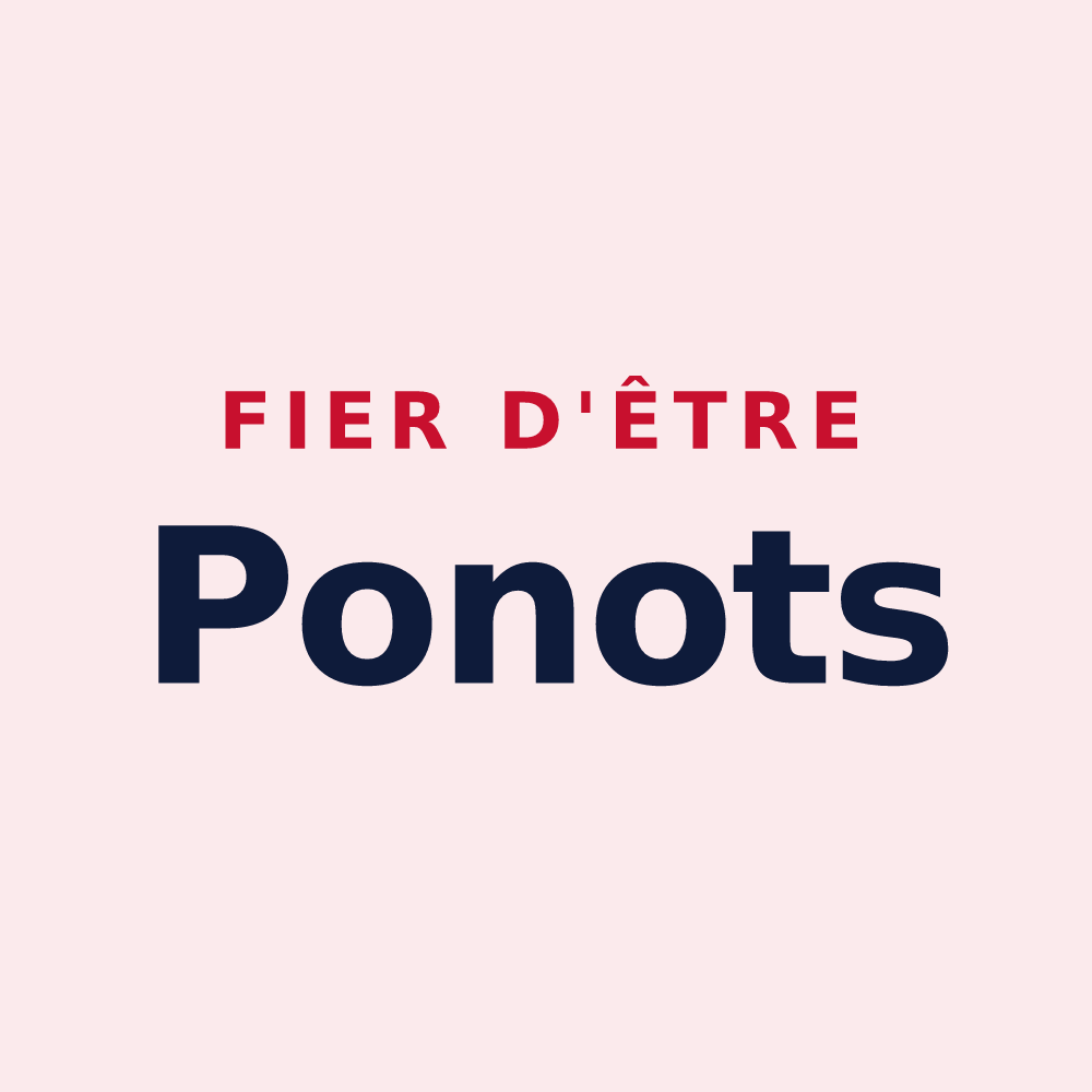 Magnet « Fier d'être Ponots » — design pour Le Puy-en-Velay
