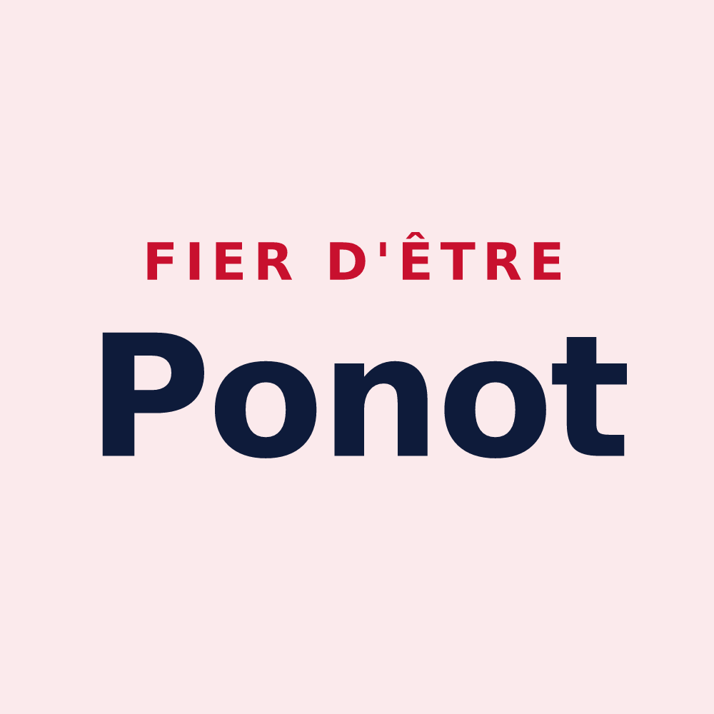 Magnet « Fier d'être Ponot » — design pour Le Puy-Notre-Dame