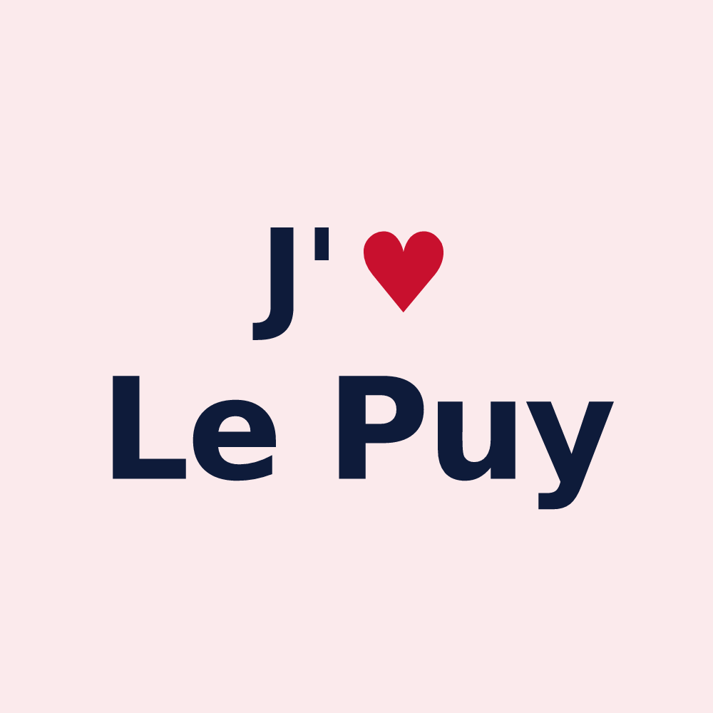 Magnet personnalisé Le Puy — design J'aime Le Puy