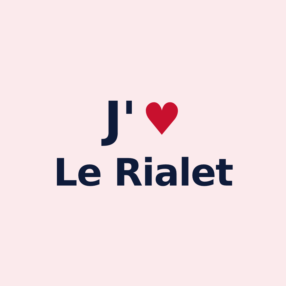 Magnet personnalisé Le Rialet — design J'aime Le Rialet