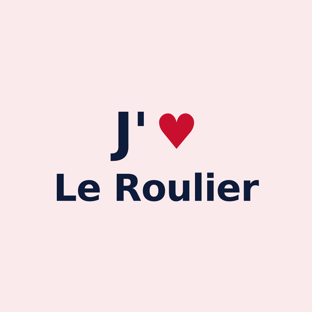 Magnet personnalisé Le Roulier — design J'aime Le Roulier