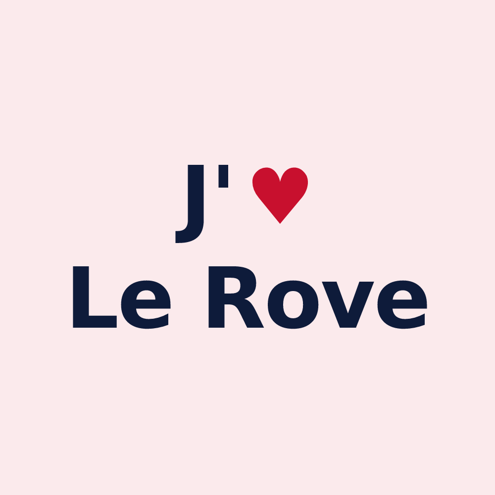 Magnet personnalisé Le Rove — design J'aime Le Rove