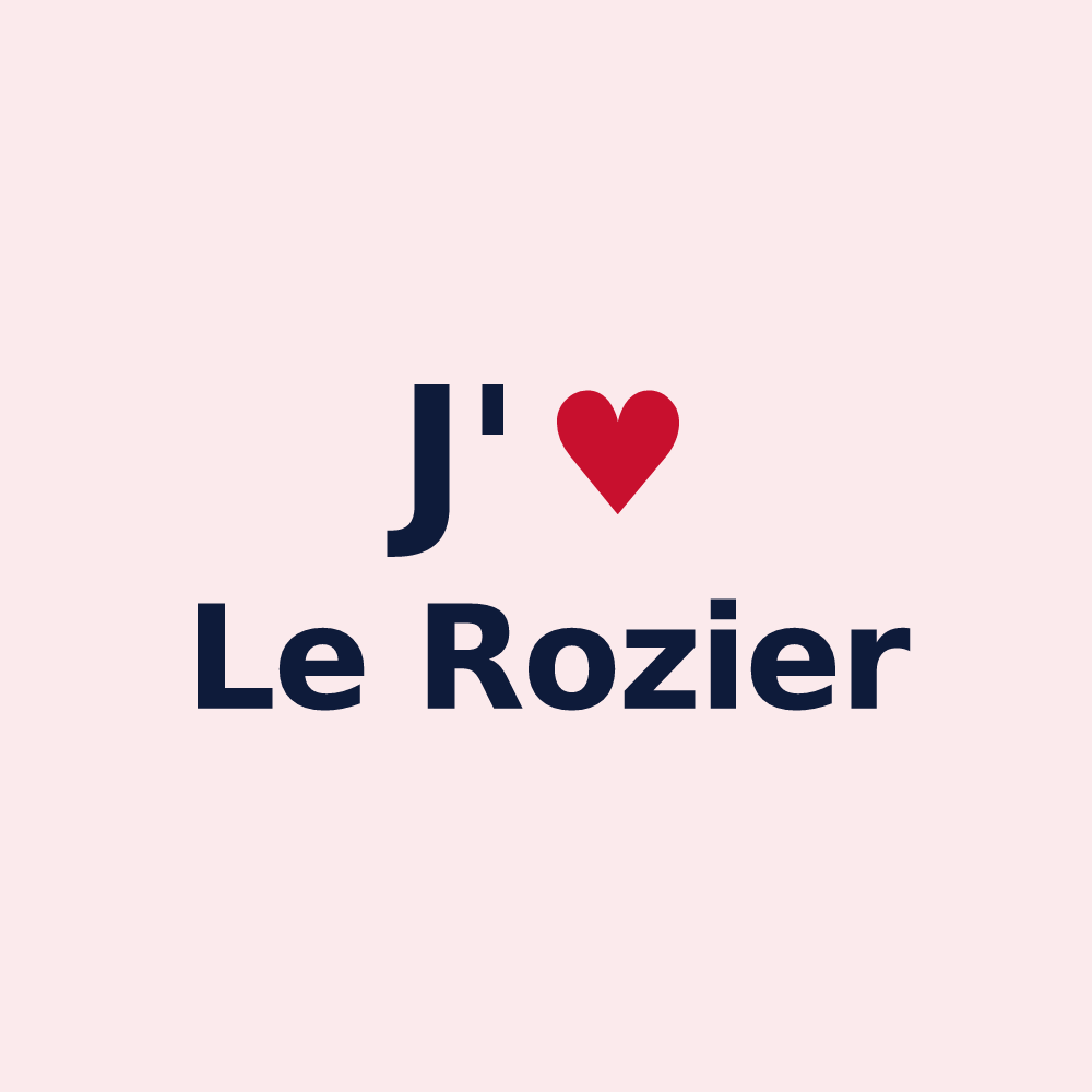 Magnet personnalisé Le Rozier — design J'aime Le Rozier