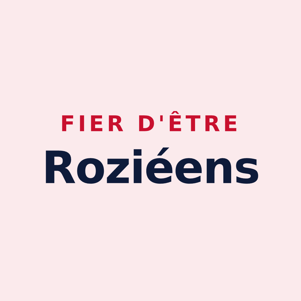 Magnet « Fier d'être Roziéens » — design pour Le Rozier