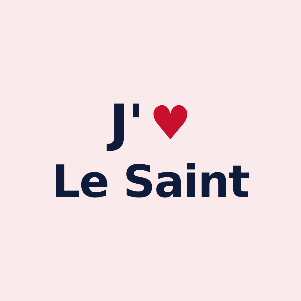 Magnet personnalisé Le Saint — design J'aime Le Saint