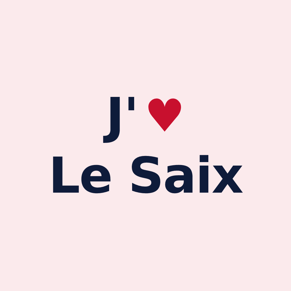 Magnet personnalisé Le Saix — design J'aime Le Saix