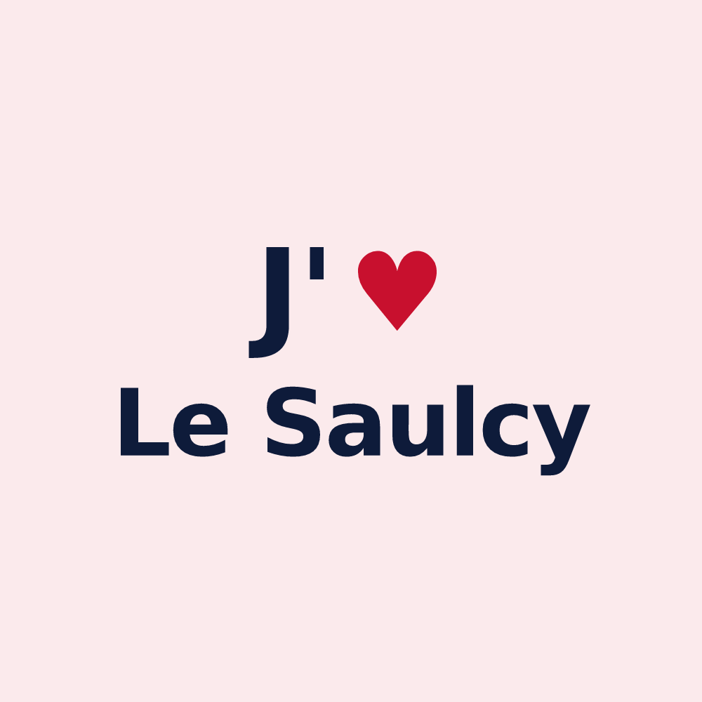 Magnet personnalisé Le Saulcy — design J'aime Le Saulcy