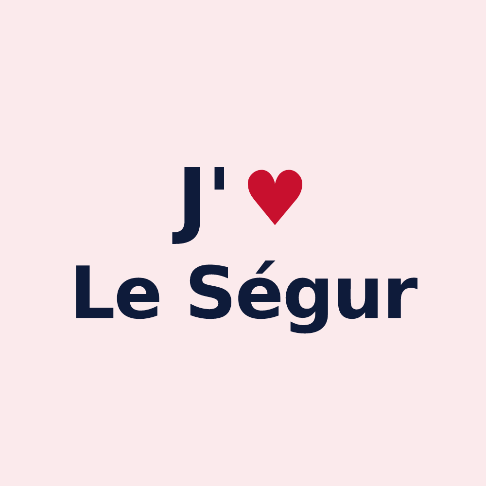 Magnet personnalisé Le Ségur — design J'aime Le Ségur