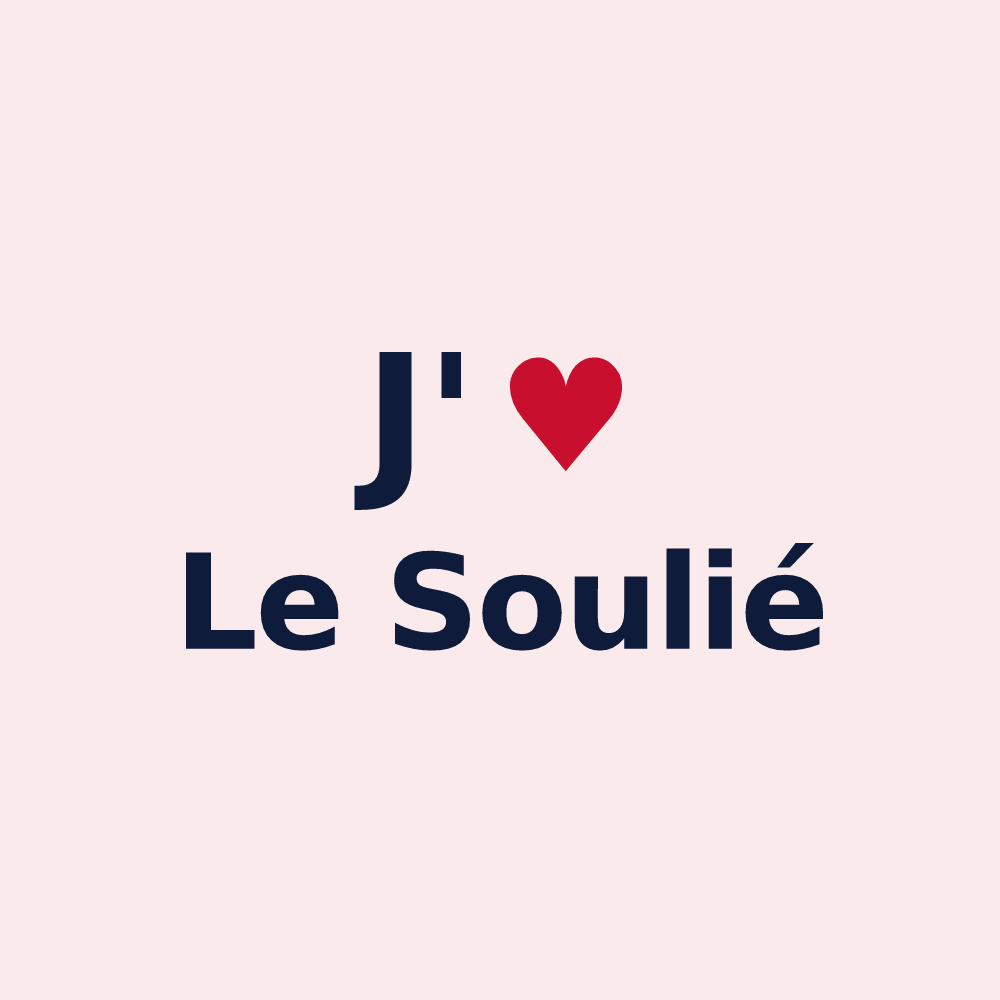 Magnet personnalisé Le Soulié — design J'aime Le Soulié