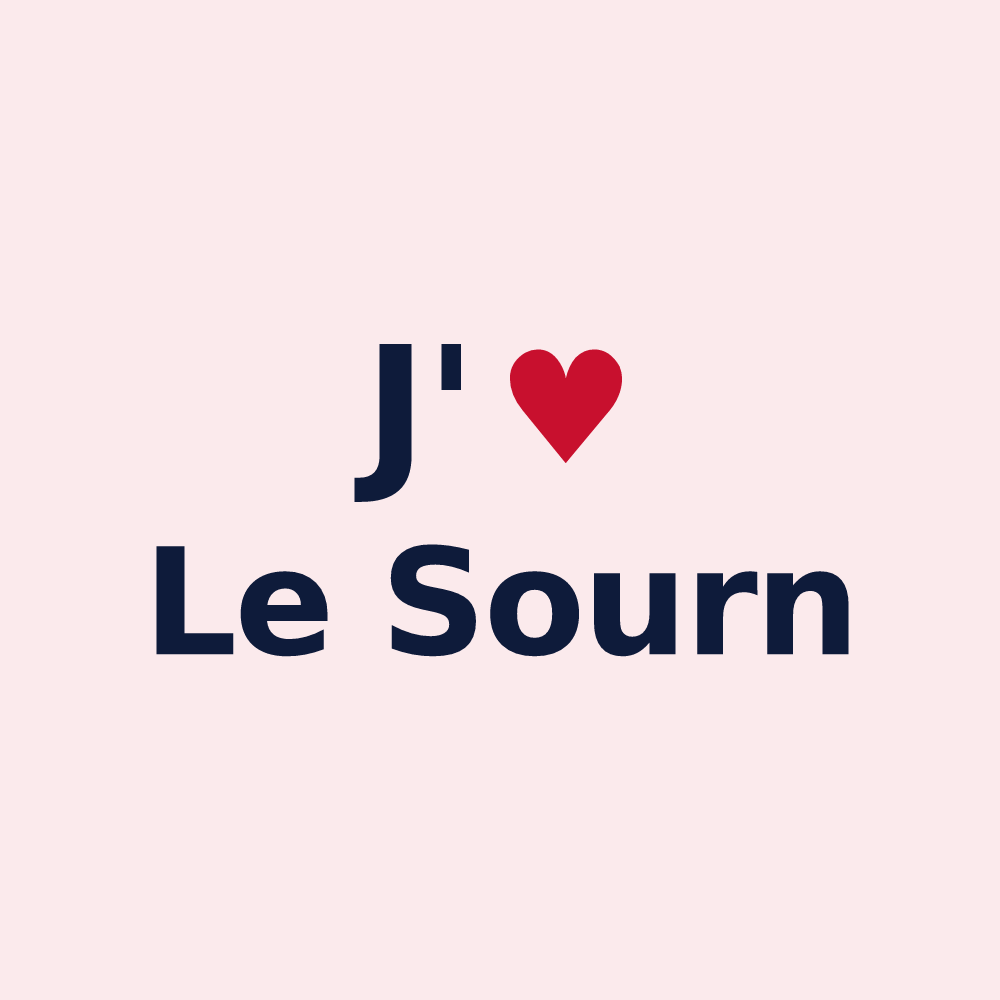 Magnet personnalisé Le Sourn — design J'aime Le Sourn