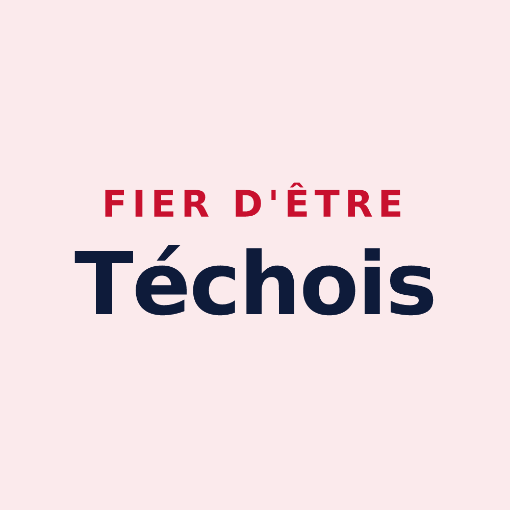Magnet « Fier d'être Téchois » — design pour Le Tech