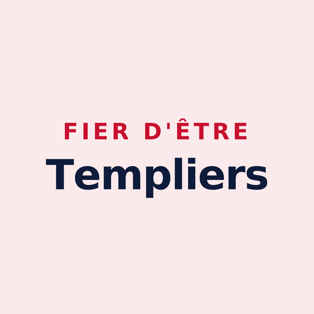 Magnet « Fier d'être Templiers » — design pour Le Temple-de-Bretagne