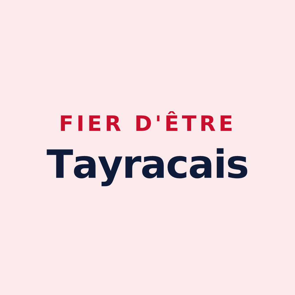 Magnet « Fier d'être Tayracais » — design pour Le Temple-sur-Lot