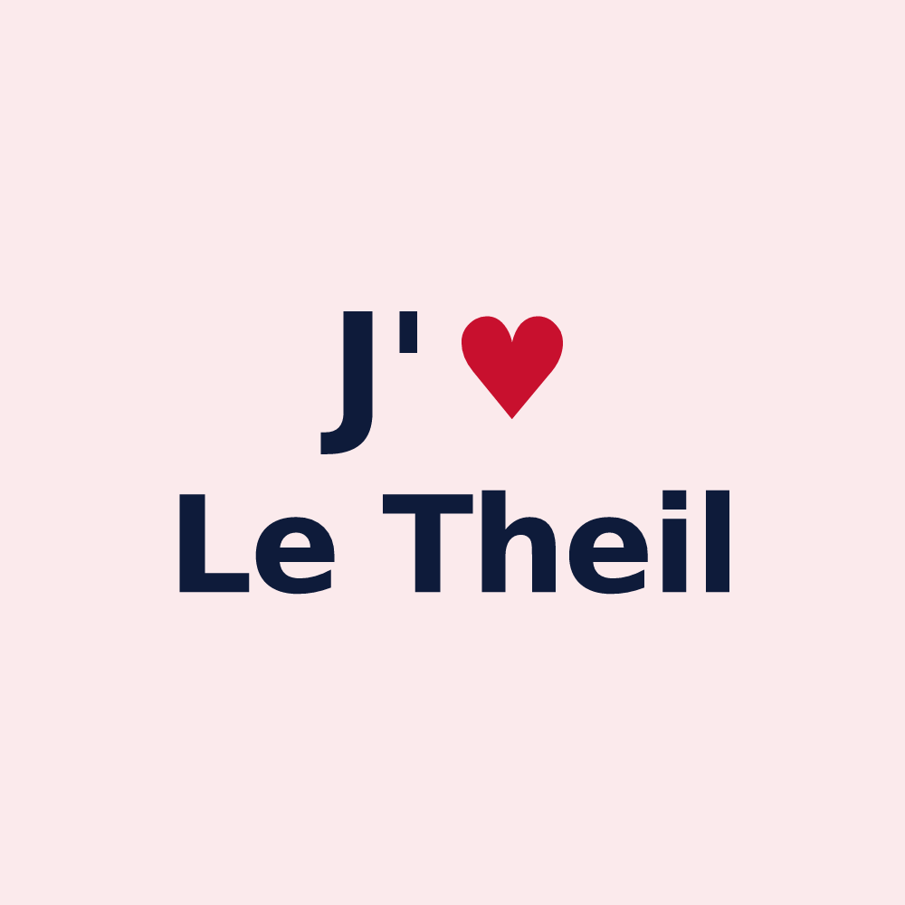 Magnet personnalisé Le Theil — design J'aime Le Theil
