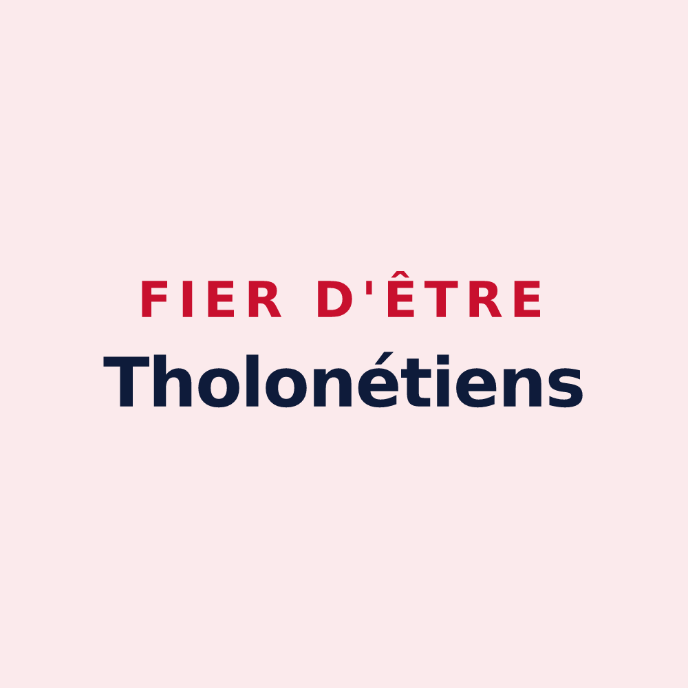 Magnet « Fier d'être Tholonétiens » — design pour Le Tholonet