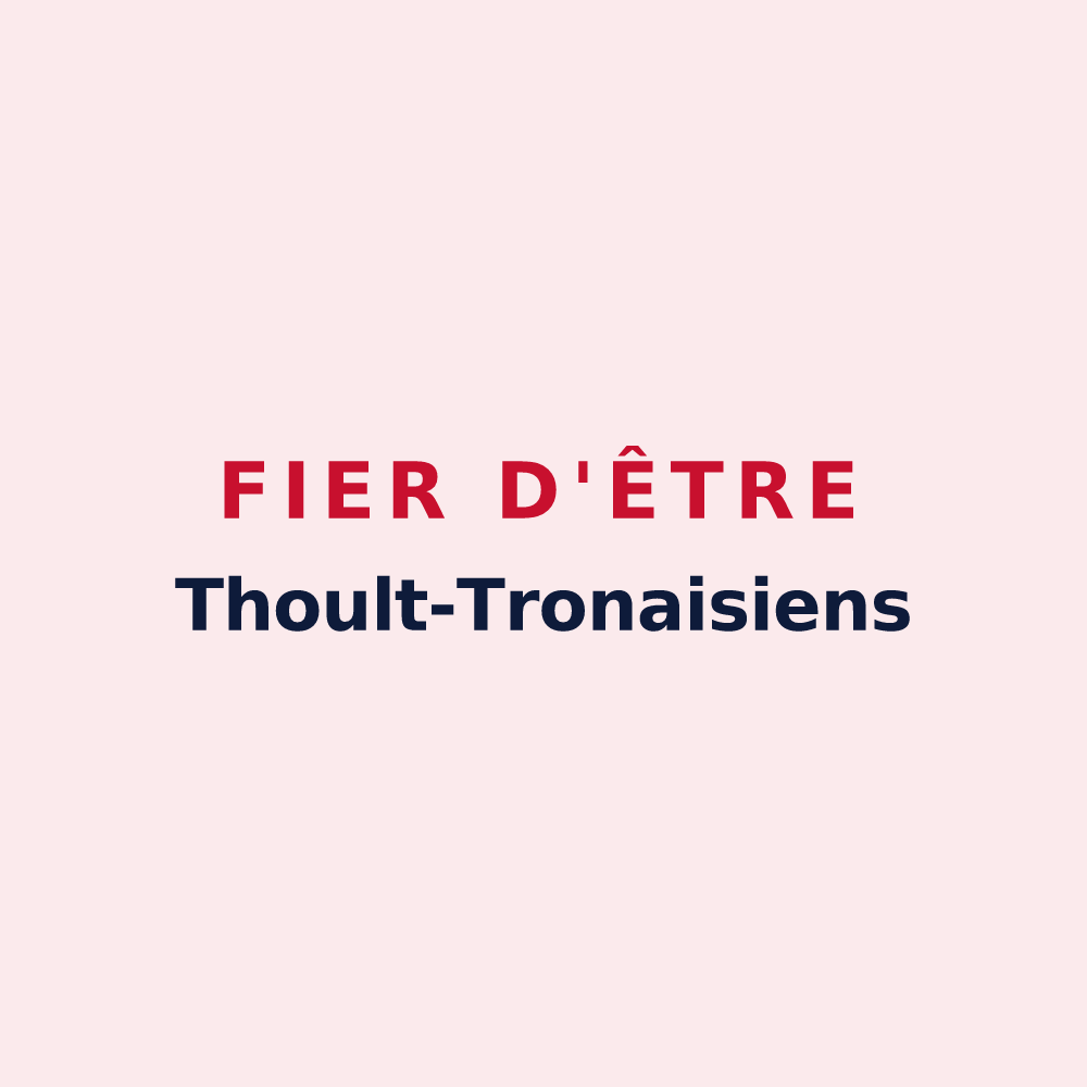 Magnet « Fier d'être Thoult-Tronaisiens » — design pour Le Thoult-Trosnay