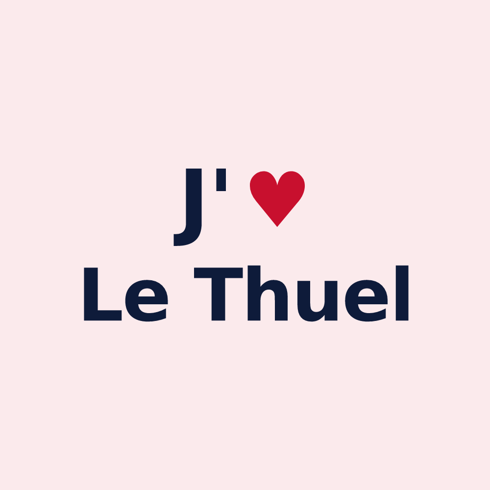 Magnet personnalisé Le Thuel — design J'aime Le Thuel