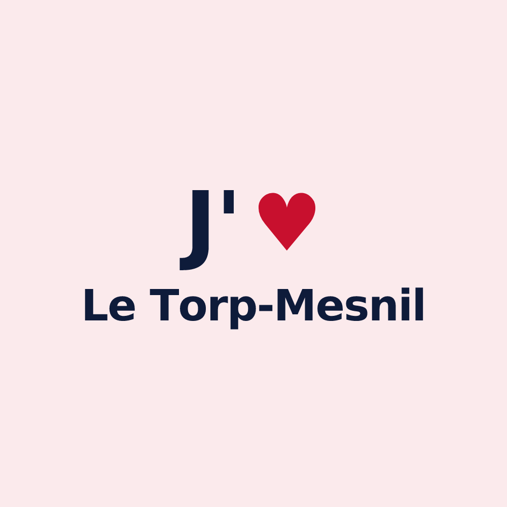 Magnet personnalisé Le Torp-Mesnil — design J'aime Le Torp-Mesnil