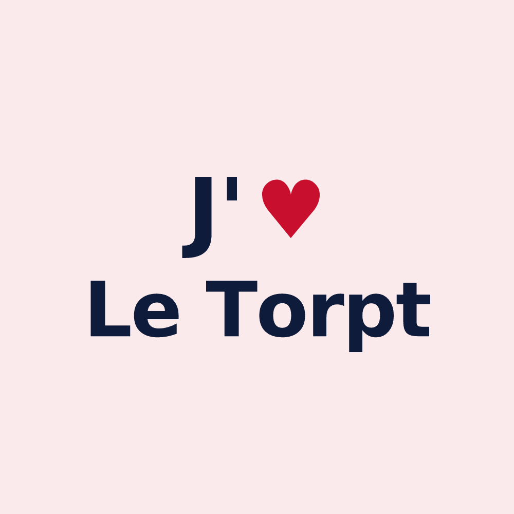 Magnet personnalisé Le Torpt — design J'aime Le Torpt