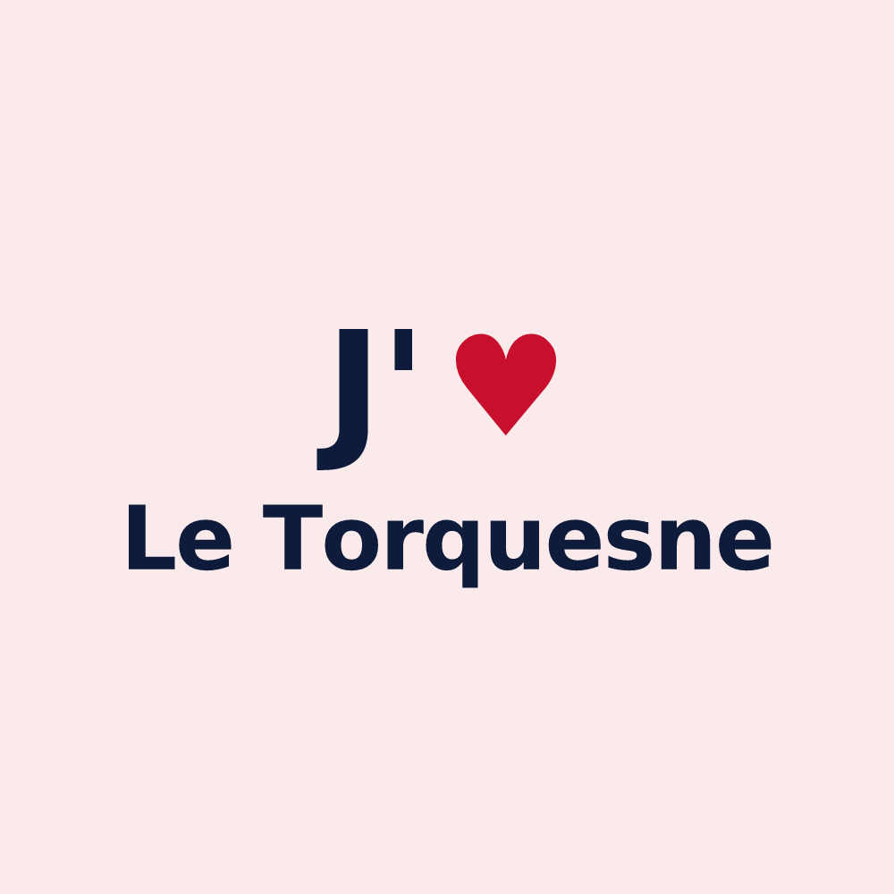 Magnet personnalisé Le Torquesne — design J'aime Le Torquesne