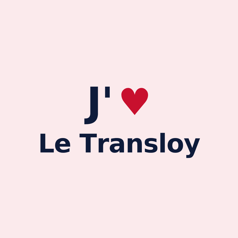 Magnet personnalisé Le Transloy — design J'aime Le Transloy