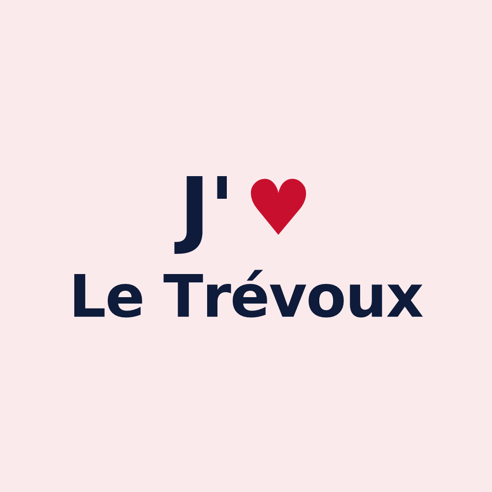 Magnet personnalisé Le Trévoux — design J'aime Le Trévoux