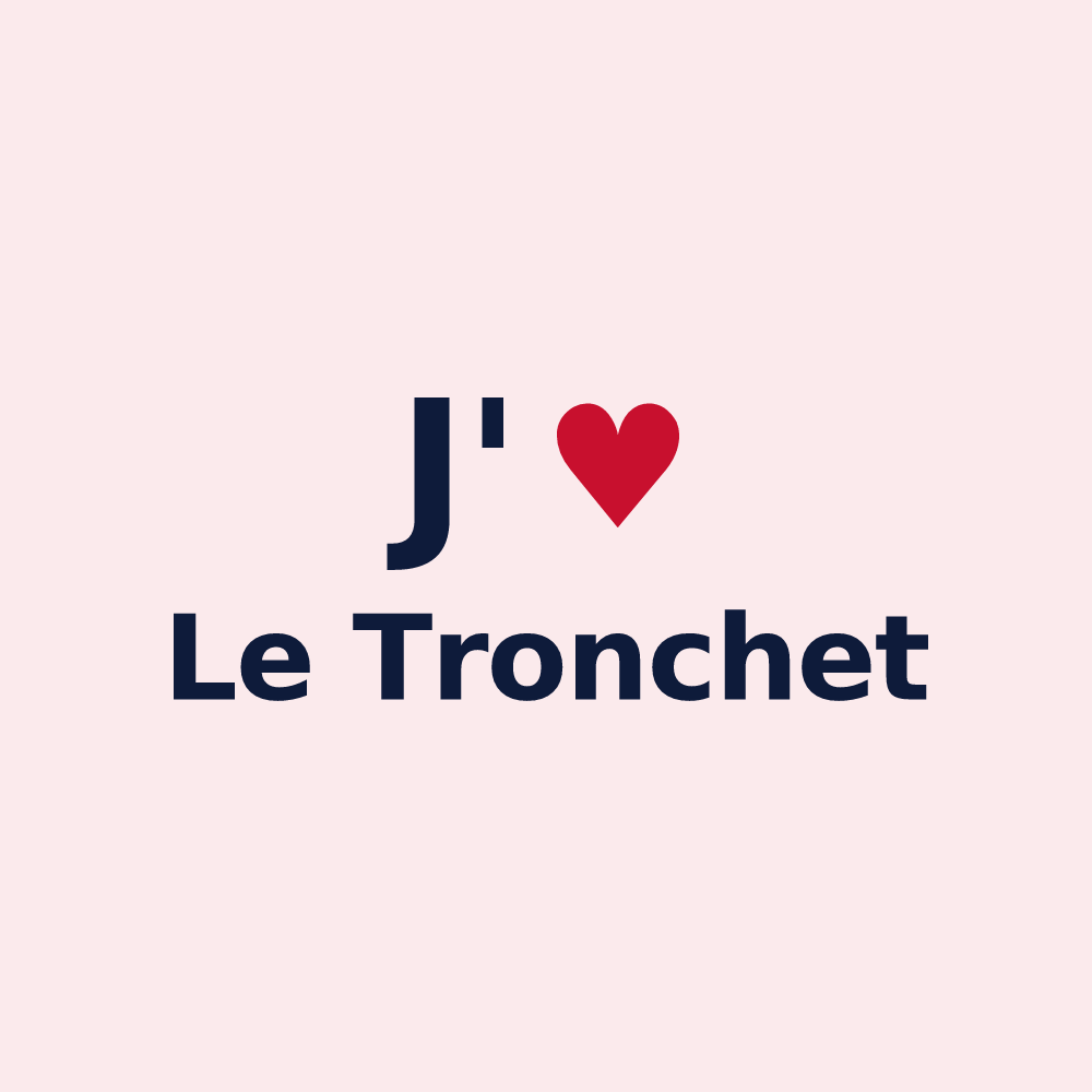 Magnet personnalisé Le Tronchet — design J'aime Le Tronchet