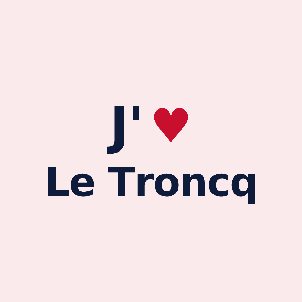 Magnet personnalisé Le Troncq — design J'aime Le Troncq
