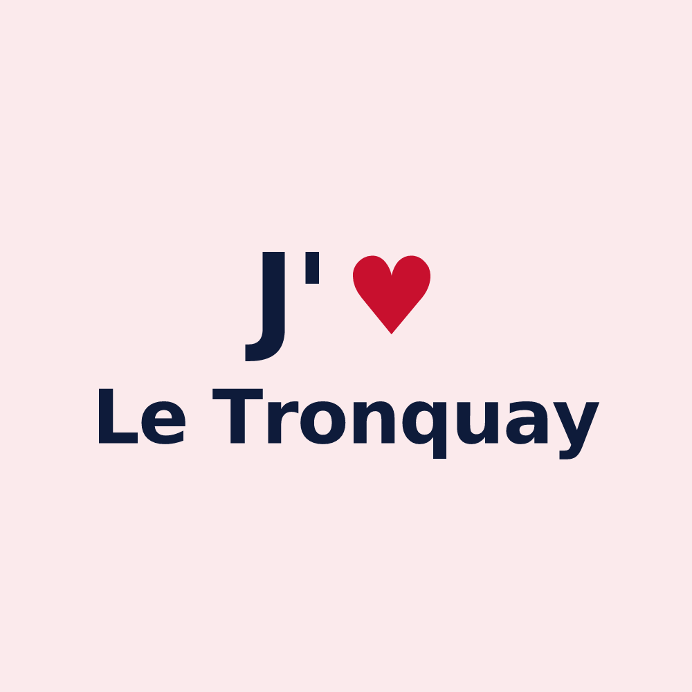 Magnet personnalisé Le Tronquay — design J'aime Le Tronquay