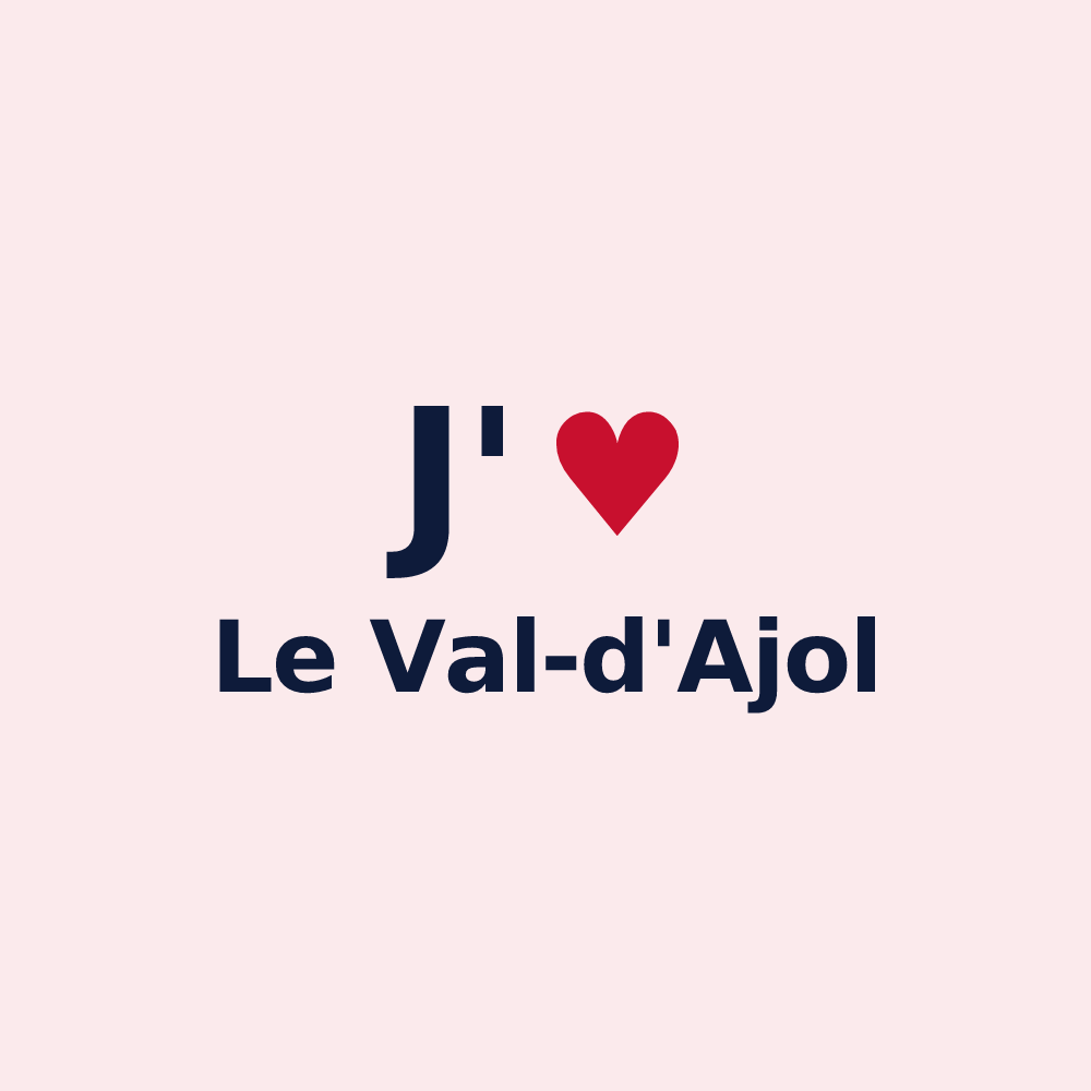 Magnet personnalisé Le Val-d'Ajol — design J'aime Le Val-d'Ajol