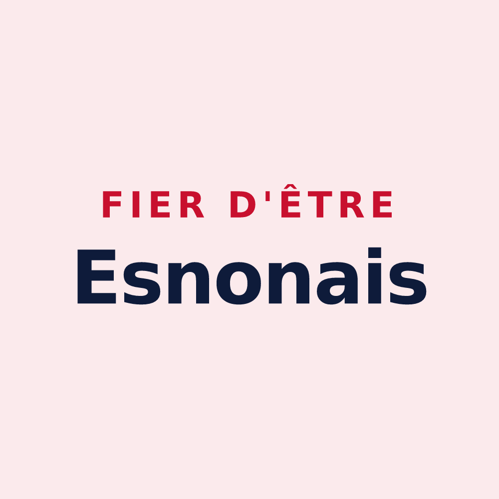 Magnet « Fier d'être Esnonais » — design pour Le Val-d'Esnoms