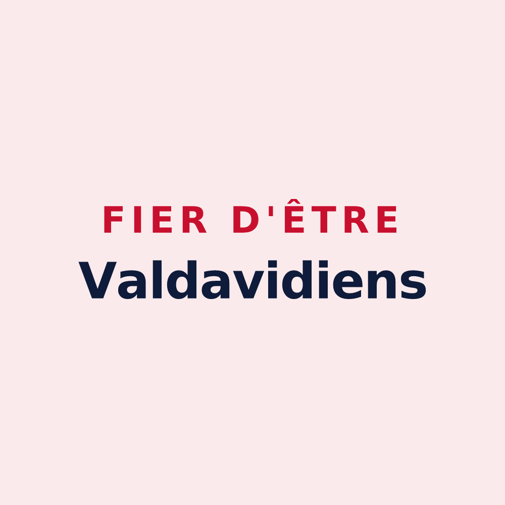 Magnet « Fier d'être Valdavidiens » — design pour Le Val-David